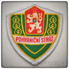 Rukávová nášivka Pohraniční stráže ČSSR bílá