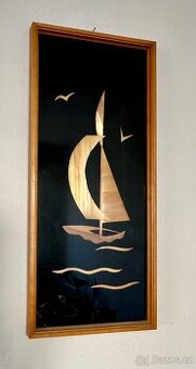 Obrázek ze slámy plachetnice