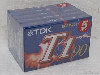 5x TDK T1 90 T1-90EA Retro Audiokazeta