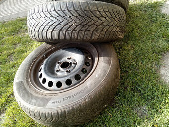 kola na VW (Octávii) plechových diskách