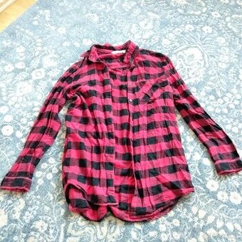 Dívčí flanelová košile H&M 164