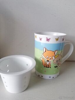 Hrnečky motiv vánoční a lišky