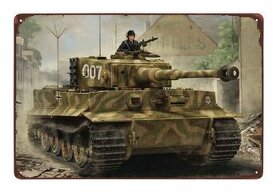 plechová cedule - Michael Wittmann Tiger Tank 007 - 1