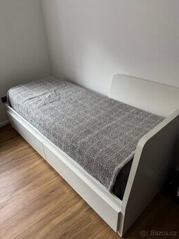 Rozkládací postel Flekke IKEA 80x200 / 160x200 - 2 zásuvky