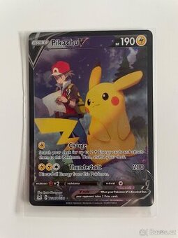Pikachu V (TG16) - originální pokémon karta