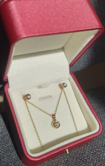 Diamantový set - zlato 750/1000, diamanty 0,70ct - 1