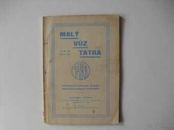 Prodám orig. návod a seznam součástí Tatra 12.