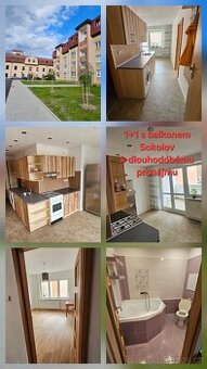 1+1 s balkónem k pronájmu