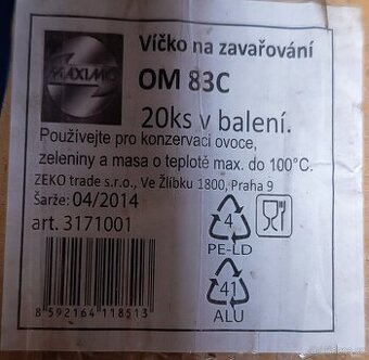 Zavařovací víčka