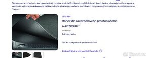 Ford Mondeo Mk4 kombi oboustranná rohož do kufru