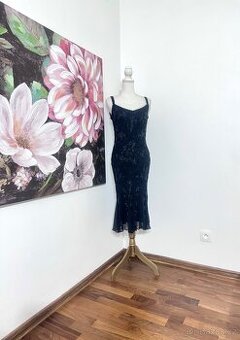 Fantastické midi hedvábné šaty Anoushka G PC 19.500