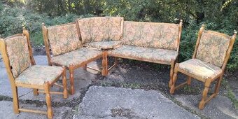 Rohová lavice + 2x židle