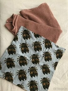 Waflovy pled /deka H&M home a ikea povlak leopard / brouci