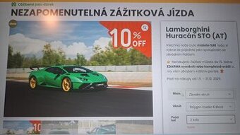Zážitková jízda Lamborghini Huracán STO (AT)