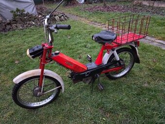 Babetta 207 s kartičkou, červená, původní, úzká řídítka 6.