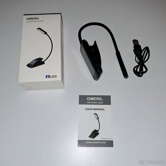 USB lampička na čtení s klipsem Omeril LD100