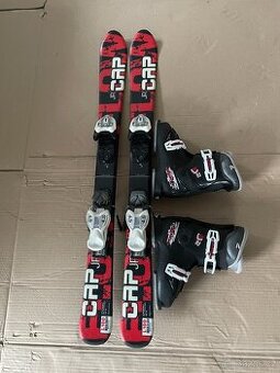 Dětské lyže 100 cm + lyžáky 30-31