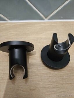 Držák na ruční sprchu Cersanit Inverto - černý (2 ks)