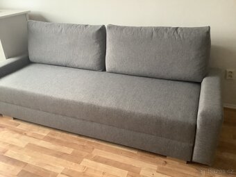 Šedá 3místná rozkládací pohovka Grälviken