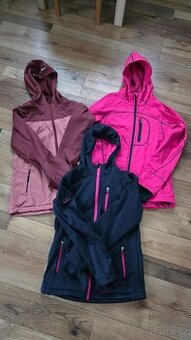 Dívčí softshell bundy, velikost 146/152