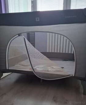 Ohrádka, postýlka včetně matrace TOP STAV