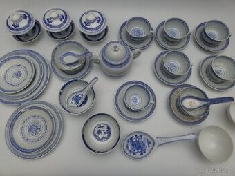 Mix čínského rýžového porcelánu
