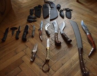 Sbírka nožů - prodávám pouze jako komplet