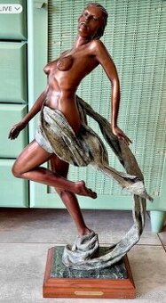 ORIGINÁL BRONZ od VILÉMA ZACHA “ Léto 1998” Summer TOP STAV