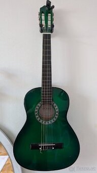 Dětská Kytara+učebnice"Kytarová první třída"+ladička JOYO