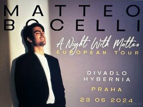 koncert v Praze Matteo Bocelli červen 2024