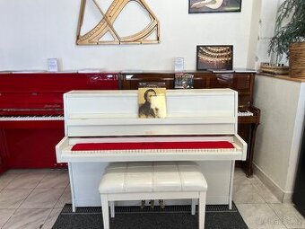 Bílé pianino Petrof v záruce, doprava do 100 km. PRODÁNO. - 1