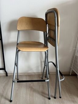 Skladácí barová stolička s opěrkou FRANKLIN, 74 cm IKEA
