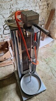 Plynový grill na kebab - 3 hořáky - 30 kg masa