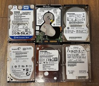 6x 2.5” HDD cca 3TB (2920GB)