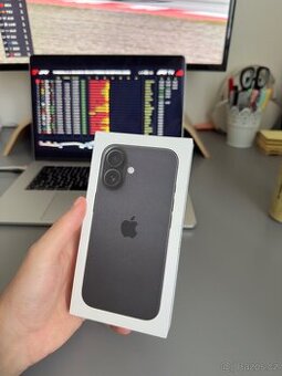 Prodám nový iPhone 16, 256GB, černý - 1