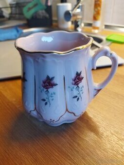 Růžový porcelan - 6 ks