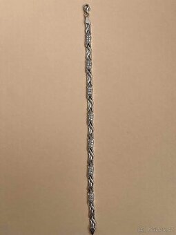 Náramek z bílého 14kt zlata - 1