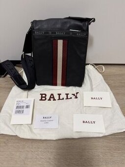 Kožená taška Bally - černá