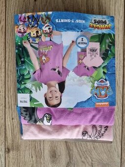 Dívčí trička s krátkým rukávem (vel. 110-116)