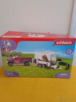 42436 schleich Auto s koňským přívěsem Horse Club