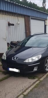 Peugeot 407 přední nárazník,světla,kapota