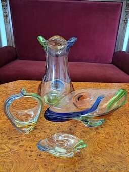 Moser - luxusní ručně tvarované hutní sklo, sada