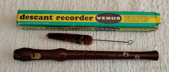 Dřevěná sopránová zobcová flétna 2ks