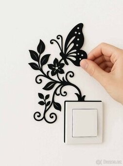 Dekorace na vypínač – stylový detail do Vašeho interiéru