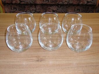 Skleničky PEONY - Crystalex, tvar soudek - 6 kusů