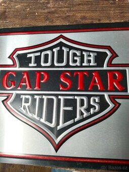 Plechová cedule , levně , motorkářská ,Rieders