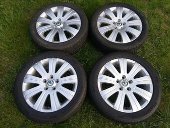 alu 17" Škoda Superb II,Octavia II,letní 205/50/17, 6mm