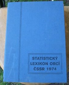 Statistický lexikon obcí ČSSR 1974 - 1