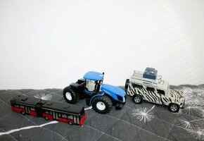 Autobus, traktor, auto - kovové TOP STAV.