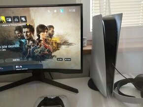 Prodám PS5 Digital Edition s hernim monitorem